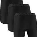 Under Armour Men's Performance Tech Long-Leg Boxerjock Brief Underwear, 9" Inseam, All-Day Comfort & Ultra-Soft, 3-Pack (L)