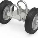 Fixirons 6" Rolling Gate Wheel Carrier for Driveway Heavy Duty Steel Rolling Gate Rubber Wheel Chain Link Fence Steel Rolling Gate Helper Wheel for Swing Sliding Gate, Support up to 600lbs