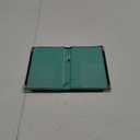 11-Pocket Server Book Organizer with Double Magnetic Pockets, Zipper Pouch for Waitress Waiter Waitstaff | Marble and Cross-Textured (5x8 Black/Teal, Cross-Textured PU Leather)