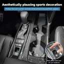 Center Console Gear Shift Panel Cover for Toyota Camry 2025 2026 LE XLE SE XSE Interior Decorations Carbon Fiber Style Accessories