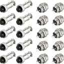 RANIT Pack of 10 Set Aviation Connector Plug GX12 Connector Female/Male (2 Pin)