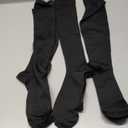 Wide Calf Compression Socks: Plus Size Compression Stockings for Men Women - Extra Large 20-30 mmHg Compression Hose Support for Travel Nurses Running Pregnancy 3 Pairs (XL, Black)