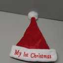 Iioscre My First Christmas Hat Baby Santa Hat, Plush Infant Xmas Holiday Luxury Soft Santa Claus