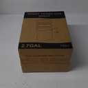 2 Pack 2.7 Gal Bathroom Trash Can with Lid, Automatic Trash Can Small Smart Garbage Can Touchless, Slim Motion Sensor Waterproof Plastic Trash Bins for Bedroom Office Kitchen Toilet (White)