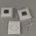 EXCMARK 2 Pack 4x4 Solar Post Cap Lights Outdoor Waterproof Fence Deck Post Lights with High-Brightness LEDs, Dual Light Modes Warm & Cool White. (Classic White,2)