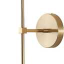 KCO Lighting Modern Milk Glass Wall Mounted Light Gold Long Sconces White Globe Wall Lamp Bathroom Bar Stairway Wall Light Fixture Brushed Brass Wall Sconce