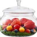 2.5 Quart Glass Saucepan Simmer Pot With Lid, Glass Cookware Glass Pot, Microwave, Stove and Dishwasher Safe Borosilicate Glass Pitcher