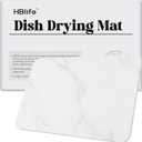 HBlife 23.5" X 15" Large Stone Dish Drying Mat, Quick Drying Super absorbent Dish Mat Drying Kitchen Mat for Kitchen Counter, Stone Bath Mat for Bathroom - Marble Pattern
