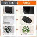Lifewit Litter Box Cat with Faux Plant & Scoop, Hidden Enclosure Litter Tray with Odor Control & Carbon Filter in Living Room, Bedroom, Corner, Black