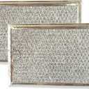 2 Pack Microwave Grease Filter Fit for GE JVM6175DK5WW, JVM6175YK5FS, JVM6175SK5SS, JVM6175DK5BB Microwave Replacement Part