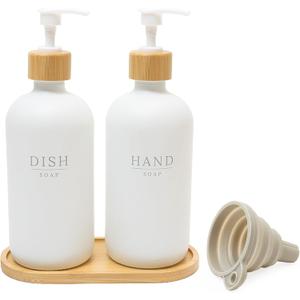 Kitchen Soap Dispenser Set White