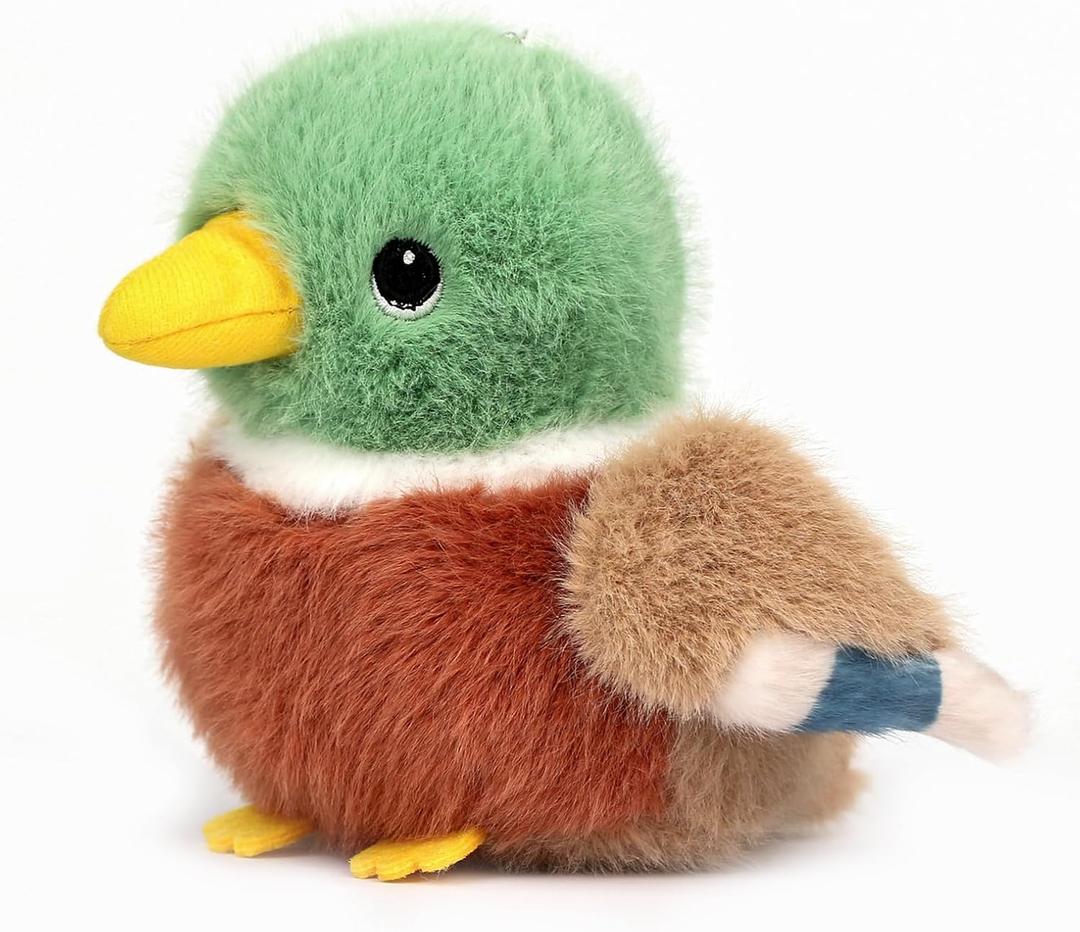 Mallard Duck Stuffed Animal 4.7 Inch Realistic Cute Plush Toy, Cute Mallard Duck Plushie Christmas Birthday Valentine's Day Gift for Kids Girlfriends