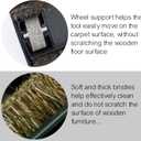 for Miele, Horse Hair Vacuum Brush Attachments with Wheels - Vacuum Cleaner Attachments for Carpet, Tile Hard Floors - 1-3/8 Inch Hardwood Floor Vacuum Attachment