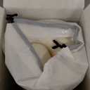 Firm Latex Pillow, Natural Latex Foam Pillow with Removable Cotton Cover, Standard Size (L22''W14''H5''), Strong Support Travel Pillow, Thin Camping Pillow, Perfect Packaging