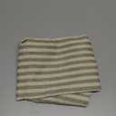 Jinchan Linen Kitchen Curtains 36 Inch Length Striped Tier Curtains Ticking Stripe Small Drapes for Living Room Bathroom Cafe Small Window Farmhouse Rustic Pinstripe Rod Pocket 2 Panels Sage Green