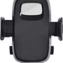 Universal 17mm Ball Mount Phone Holder Clamp for Car Mount Replace [Dual Head Screen Phone Holder Clip Head Accessory] (Black)