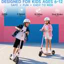 Electric Scooter for Adults, Teens & Big Kids, 350W-500W Motor, 10Mph-21 MPH & 10-28 Miles Max Range, 6.5 to 10 inch Tires, Portable Lightweight E-Scooter