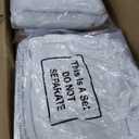 Wesnoy 4 Sets Teepee Tent with Inflatable Airbed, Fitted Sheet and Pillow Inserts Play Tent White Washable Foldable for Indoor Outdoor Slumber Party Sleepover Playhouse