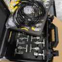 Hydraulic Pressure Test Kit, 600bar /10000psi / 60Mpa 5 Gauges 13 Test Couplings 14 Tee Connectors 5 Test Hoses, Hydraulic Test Gauge kit for Excavator Construction Machinery (5 Gauges)