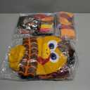 20 Pcs Thanksgiving Turkey Trot Costume Set Turkey Trot Gear Include Autumn Funny Pom Pom Beanie Socks Gloves for Thanksgiving Day Cosplay