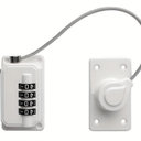 Child Safety Cabinet Locks, Fridge Lock with Combination, Closet Locks,Cabinet Lock(White, 2Pcs)