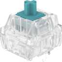 DUROCK T1 Tactile Keyboard Switches, 5 Pins Tactile Switches 67g Gold Plated Spring Heavy Tactile Key Switches Pre-Lubed (DUROCK Clear T1, 90pcs)