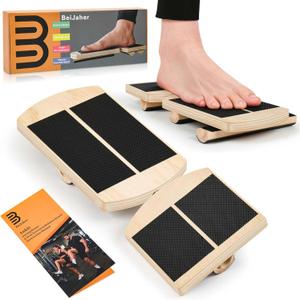 Ankle Strengthener & Single Leg Balance Board, Foot Strengthener for Plantar Fasciitis & Achilles Tendonitis, Physical Therapy, Sprain Recovery & Arch Support (nature)
