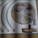 MIAYBPH Glass Drum Chandelier for Dining Room, 3Light Gold Modern Chandelier Farmhouse Lights Kitchen Lighting Fixtures Over Table for Foyer Entryway Hallway Laundry Room Bedroom Bathroom