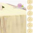 Set of 6 Pearl Table Runner 29 x 120 Inch Tulle Fabric Lace Table Runners for Bridal Shower Birthday Party Wedding Arch Dessert Table Decor(Ivory)