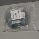 Eversimpleinc 50FT Outdoor Extension Cord with 6 Outlets Evenly Spaced, with Waterproof Cover, Ideal for Outdoor Decoration Lawn Patio Lights, 16AWG/3C SJTW, ETL Listed (Green)