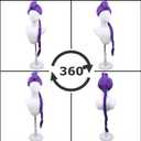Long Purple Braid Wig Purple Braid Wigs for Kids Cartoon Movie Halloween Cosplay Costume Animie Wigs
