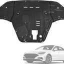 Engine Splash Shield Guard Heavy-Duty PVC for Hyundai Sonata 2020-2023 (Not fit Hybrid) Skid Plate w/Service Holes, Vent Design & Extended Cover- Rustproof