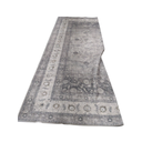 Grey Floral Area Rug 12x6 Ft 
Machine Washable, Non-Slip, Stain Resistant