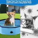 Foldable Duck Pool, Portable Hard Plastic Duck Pond Tub, Collapsible Duck Pools for Pet Ducks, Dogs and Cats Indoor & Outdoor Use, Hard Shell, Easy to Clean and Store
