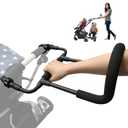 Metal Stroller Handle Extender, Universal Stroller Handle for Kids - Carriage Accessories - Easy to Install - Strollers Attachment