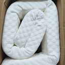 Headboard Bed Gap Filler, High Density Foam Mattress Extender Pillow, Removable, White, 39"x2"x6"