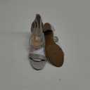 DREAM PAIRS Women's Chunk Low Heel Pump Sandals 7.5 All Silver-glitter