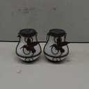 X-PREK 2 Pack Solar Lanterns Outdoor Waterproof Hummingbird Hanging Solar Lantern Flickering Flame Lights Solar Powered Lamps Garden Patio Porch Decoration(Plastics)