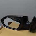 Left Driver Side Mirror Compatible With 2021 2022 2023 2024 2025 Hyundai Elantra With Heated Power Glass Turn Signals Blind Spot Manual Folding 8Pins Black