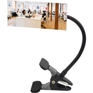 Ampper Clip On Security Mirror, Convex Cubicle Mirror for Personal Safety and Security Desk Rear View Monitors or Anywhere (6.69" x 2.95", Rectangle) (Frameless Glass) Ampper Clip On Security Mirror, Convex Cubicle Mirror for Personal Safety and Security Desk Rear View Monitors or Anywhere (6.69" x 2.95", Rectangle) (Frameless Glass)