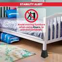 Utopia Bedding - Adjustable Bed Risers 3, 5, 8 Inch  Heavy Duty Furniture Riser Set of 4 for Beds, Couch & Desk  Under Bed Storage & Dorm Room Essential  Supports Up to 1,300 lbs  Black