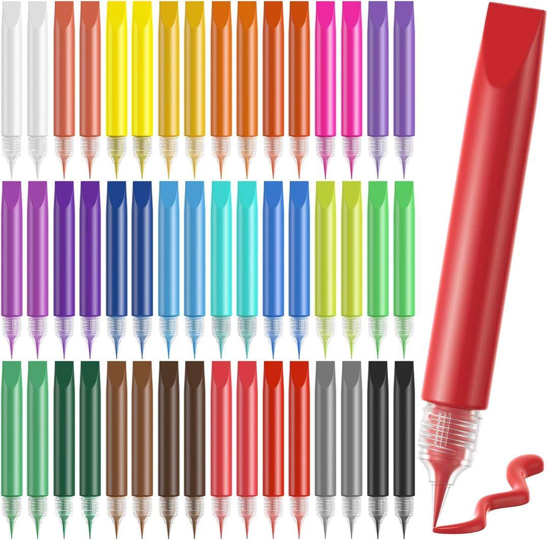 24 Pcs Suncatcher Paint Pens, Stained Glass Sun Catcher Pens 24 Colors 10ML Each, Suncatcher Kit Glass Paint Window Art Pen Crafts for Gift DIY Party Activity Supplies