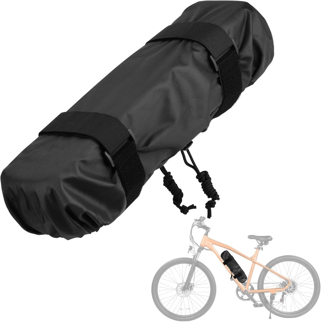 Ebike Battery Protective Cover Electric Bicycle Waterproof Battery Bag Anti Mud Dustproof Protection Sleeve Case with Drawstring and Fastening Strap, Ebike Accessories