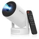 Mini Portable Projector with 4K Support, Bluetooth 5.4 WIFI6, 5watt Sound Base Speaker, 160 ANSI, Android 11, 210° Rotation , Auto Keystone Correction Video Projector HY300 ULTRA