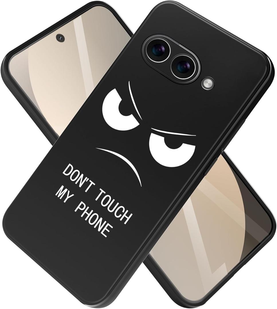 Printed TPU Case for Google Pixel 10A, Black Shockproof Protective Phone Cover with Colorful Design, Slim Lightweight Drop Protection, Precise Cutouts (Angry)