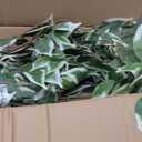 6FT Artificial Ficus Tree, Tall Fake Tree Indoor, Lifelike Faux Ficus Tree with Natural Wood Trunks Branch Leaves for Home, Office, Living Room, Bedroom, Porch, Garden, Doorway, Outdoor Decor