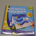 GiftAmaz Multi-Sensory Mindful Maze Boards, Textured Sensory Calming Toys for Kid, Finger Path Breathing Board, Calming Corner Items Social Emotional Learning, Mindful Sensory Cardboard Box for Kid 3+