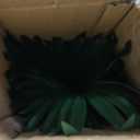 Tall Artificial Palm Tree with Realistic Leaves and Stone Textured Planter