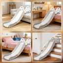 Couch Slide for Kids can be Used with beds, Stairs, Bedside Tables, and Stairs. Suitable for Toddlers, Boys and Girls. The Maximum Load-Bearing Capacity is 220LBS. Easy to Install, Medium, Small