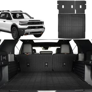 Cargo Liner for Honda Passport 2026 All Weather Cargo Mat, Fit TPE Anti-Slip Car Seat Back Protector Accessories (with Backseat Mat)